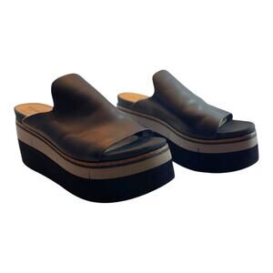 Naked Feet Flow 10199 Platform Soft Leather Upper EVA Sole Size 9.5 Sandals
